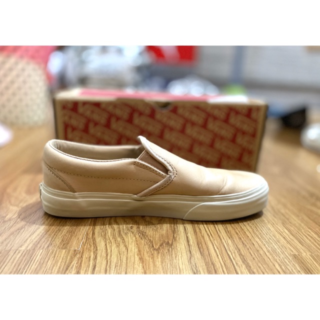 slip on vans nude