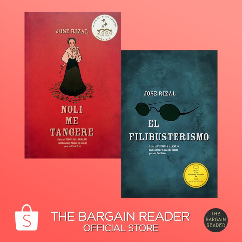 Noli Me Tangere At El Filibusterismo 2 Book Bundle Tagalog Edition Ni Jose Rizal Shopee