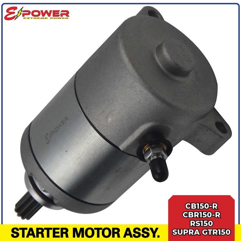 E Power Starter Motor Assembly Assy RS150 / Cbr150 v3 / cb150 / Supra ...