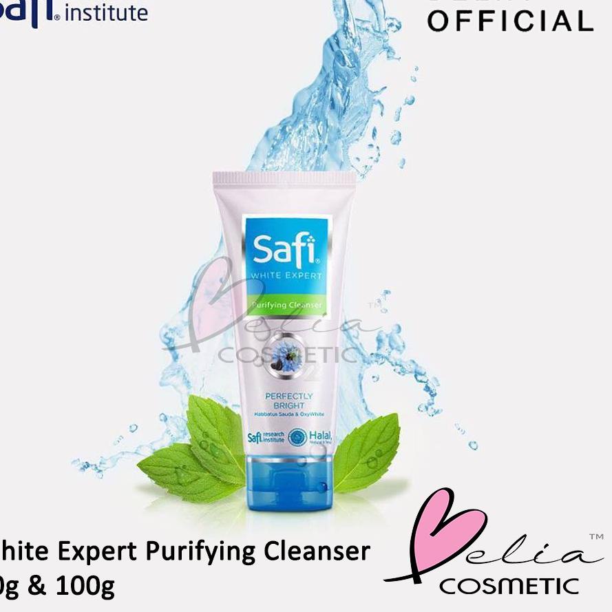 Belia safi White Expert Purifying Cleanser 50g 100g (safi Face Wash