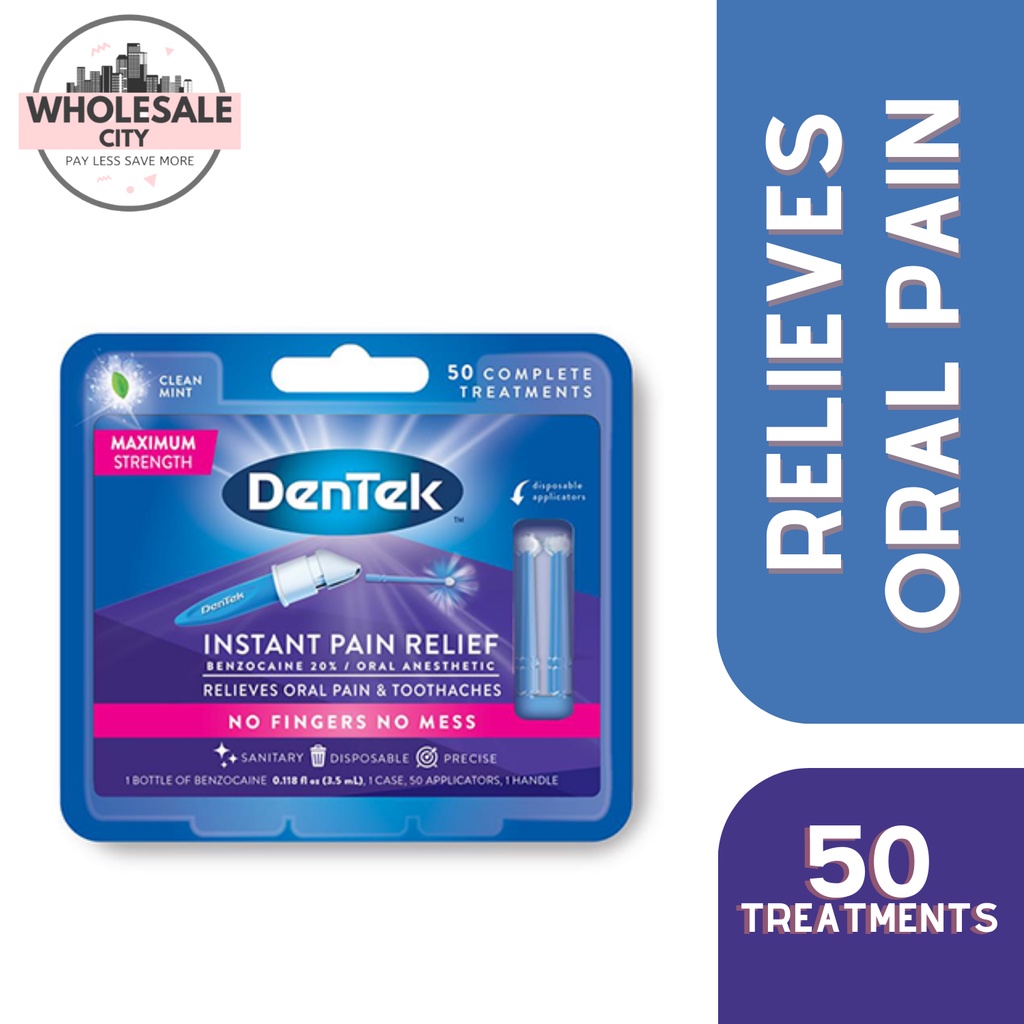 DenTek Instant Oral Pain Relief Maximum Strength Kit for Toothaches