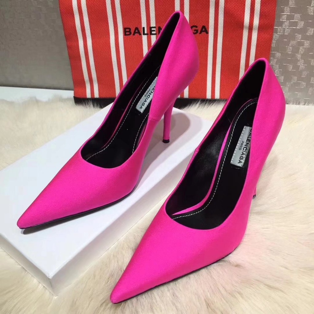pink balenciaga heels