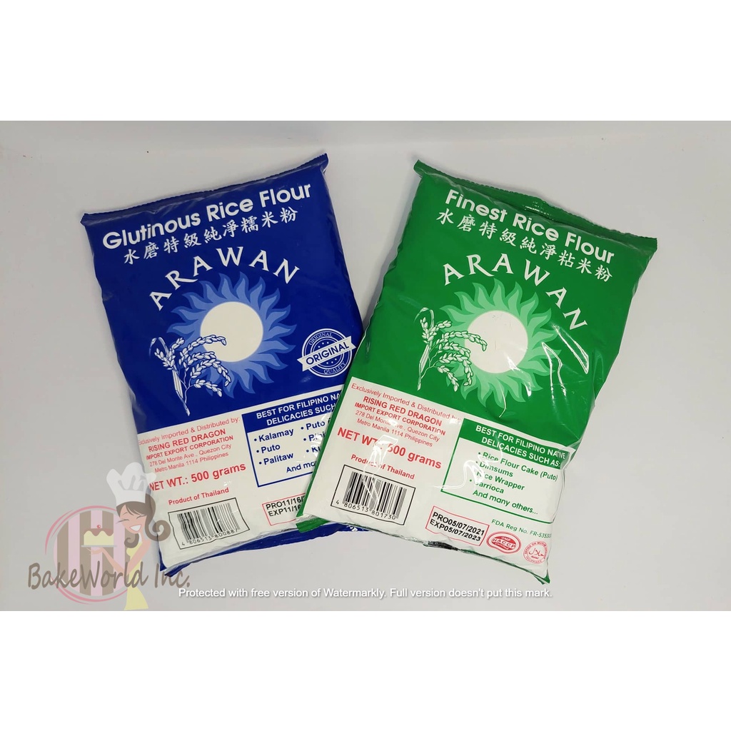 Arawan Glutinous Rice Flour & Rice Flour 500g Shopee Philippines