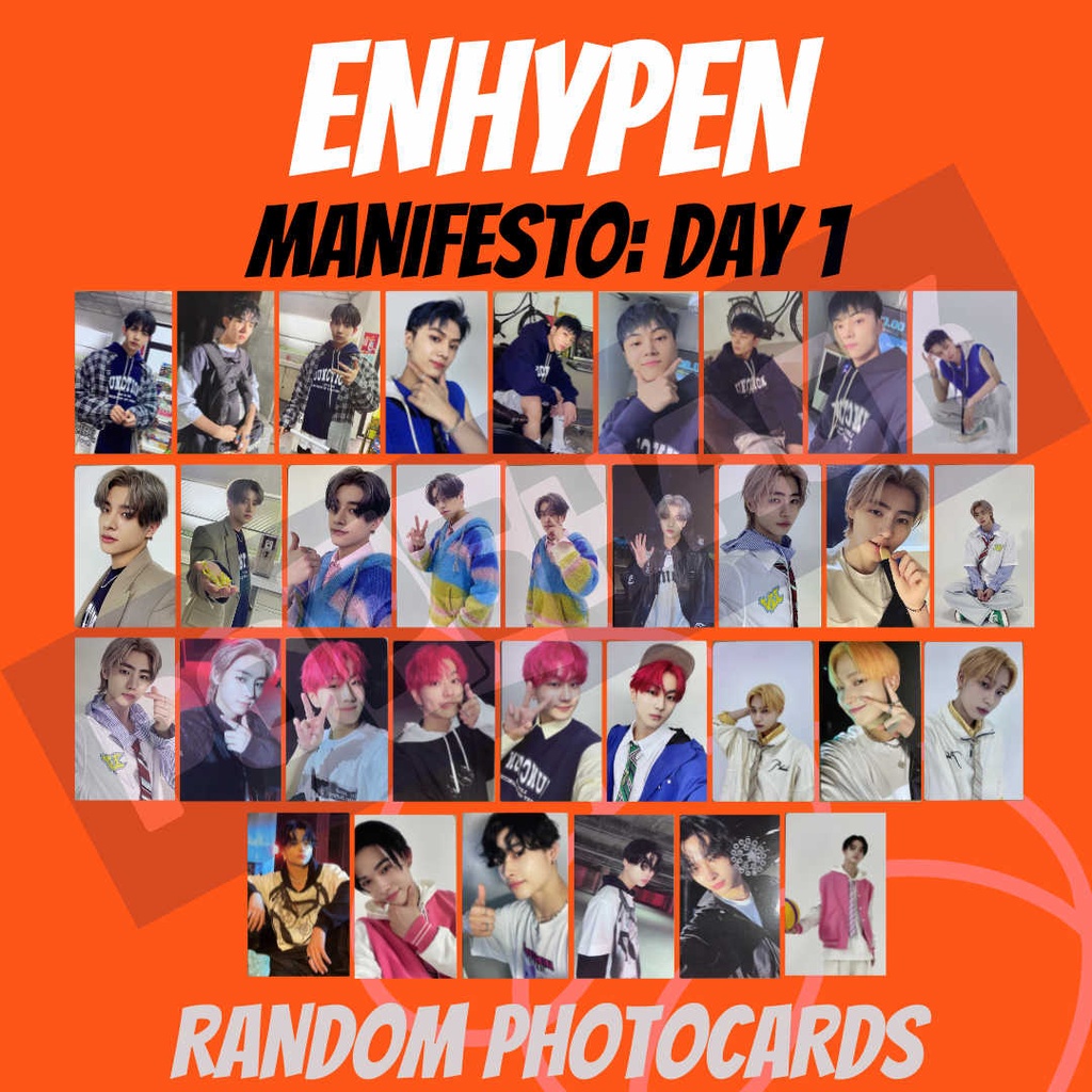 ENHYPEN Manifesto Day 1 Official Album Random Photocards Standard