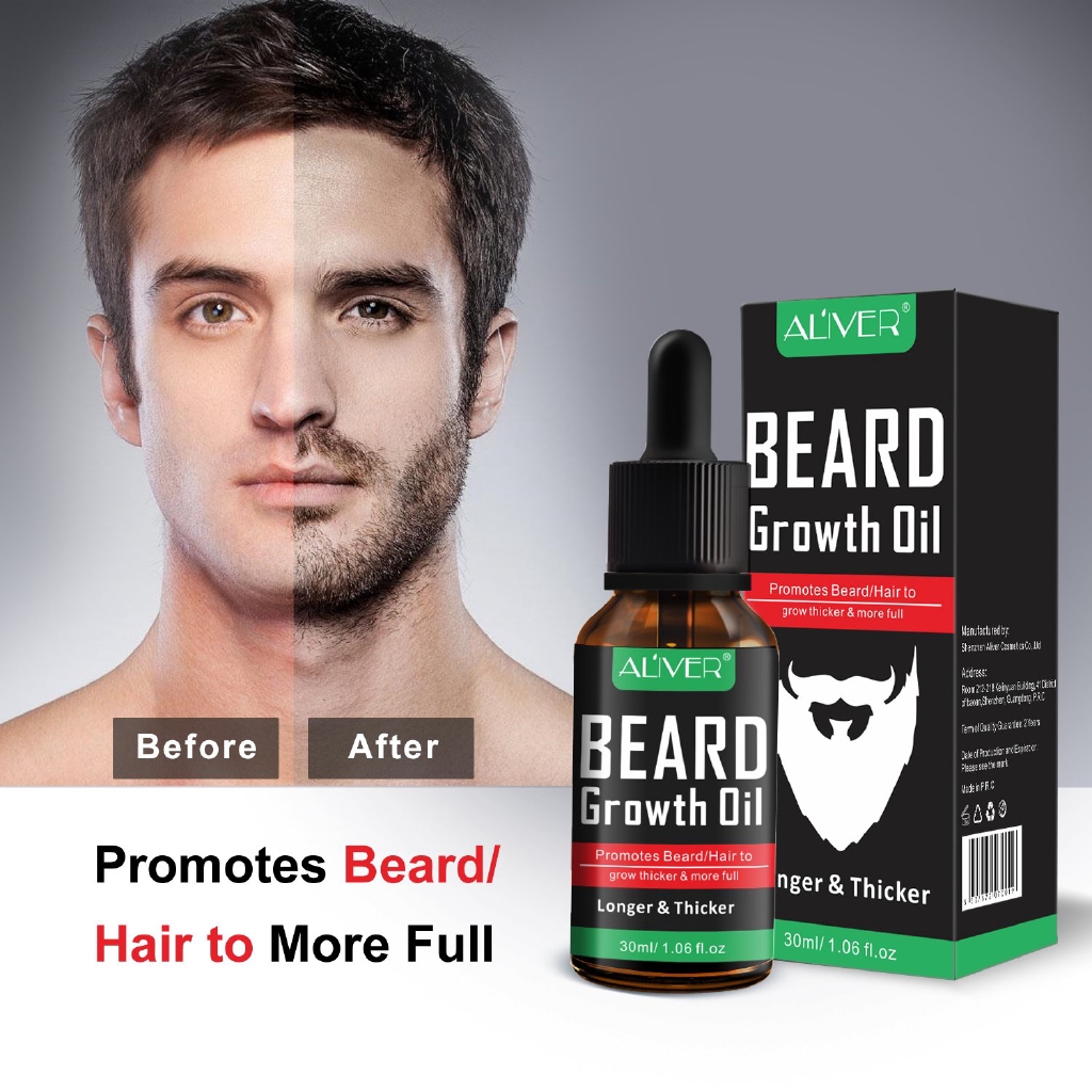 Beard Growth Oil, Natural Beard Mustache Oil Facial Hair Growth Faster  Great Beard Shaping Tool