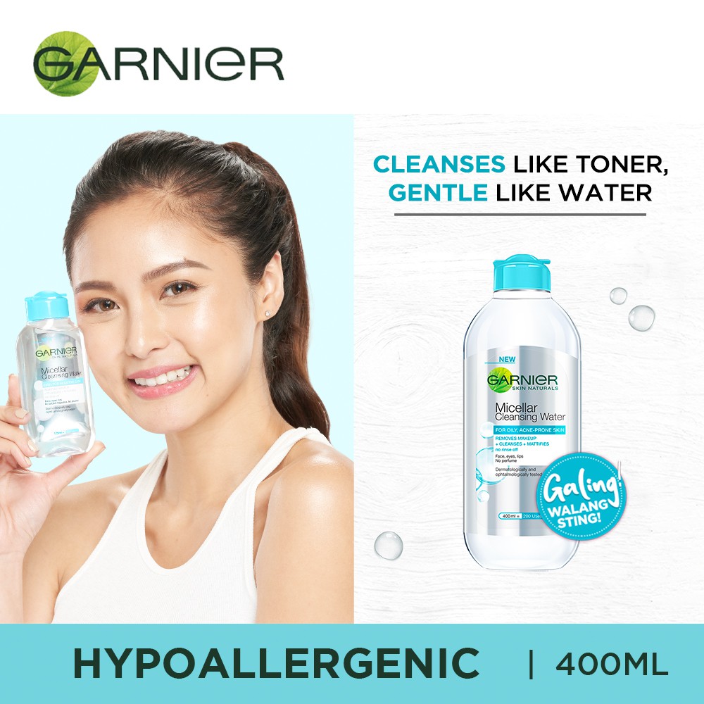 AMAZING Garnier Skin Naturals Micellar Water Blue 400ml | Shopee Philippines