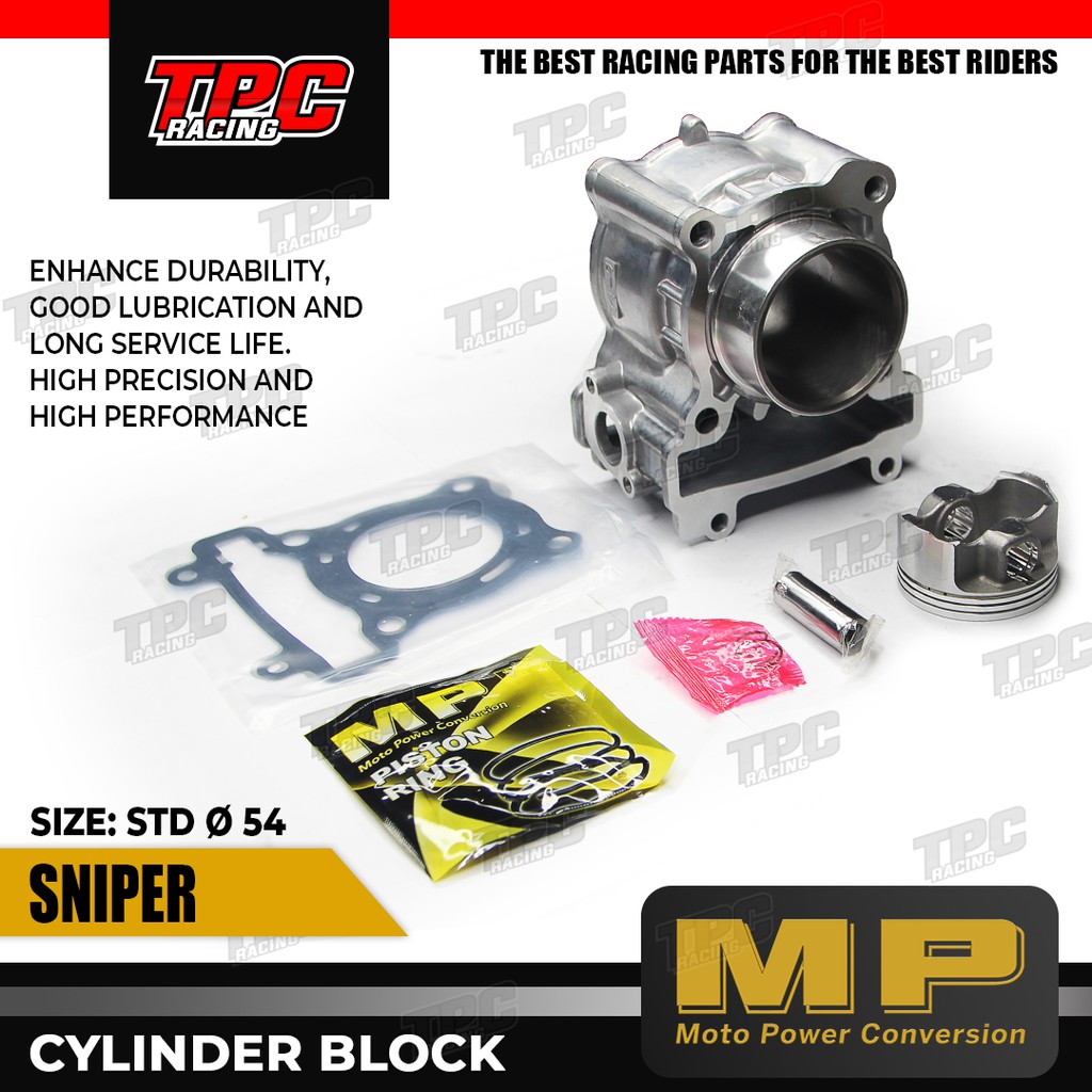 TPC MP CYLINDER BLOCK (STEEL) SNIPER/LC135 54MM (STD) Shopee Philippines
