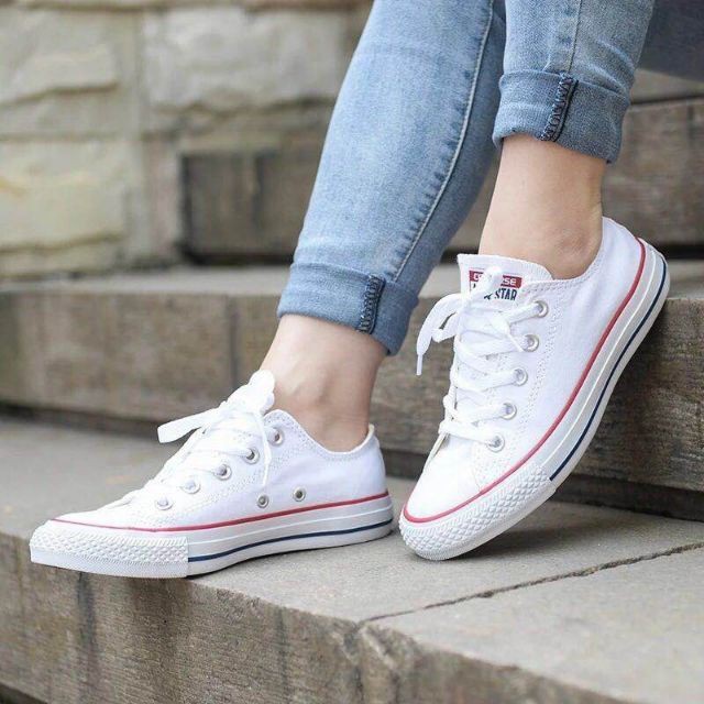 all white casual sneakers
