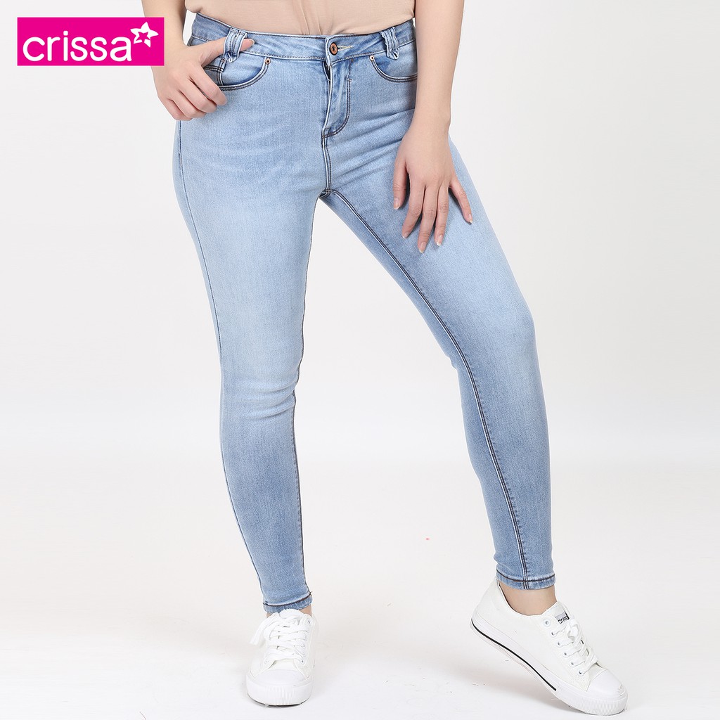 Crissa Midrise Skinny Jeans Clb03-0837 (light Wash) 