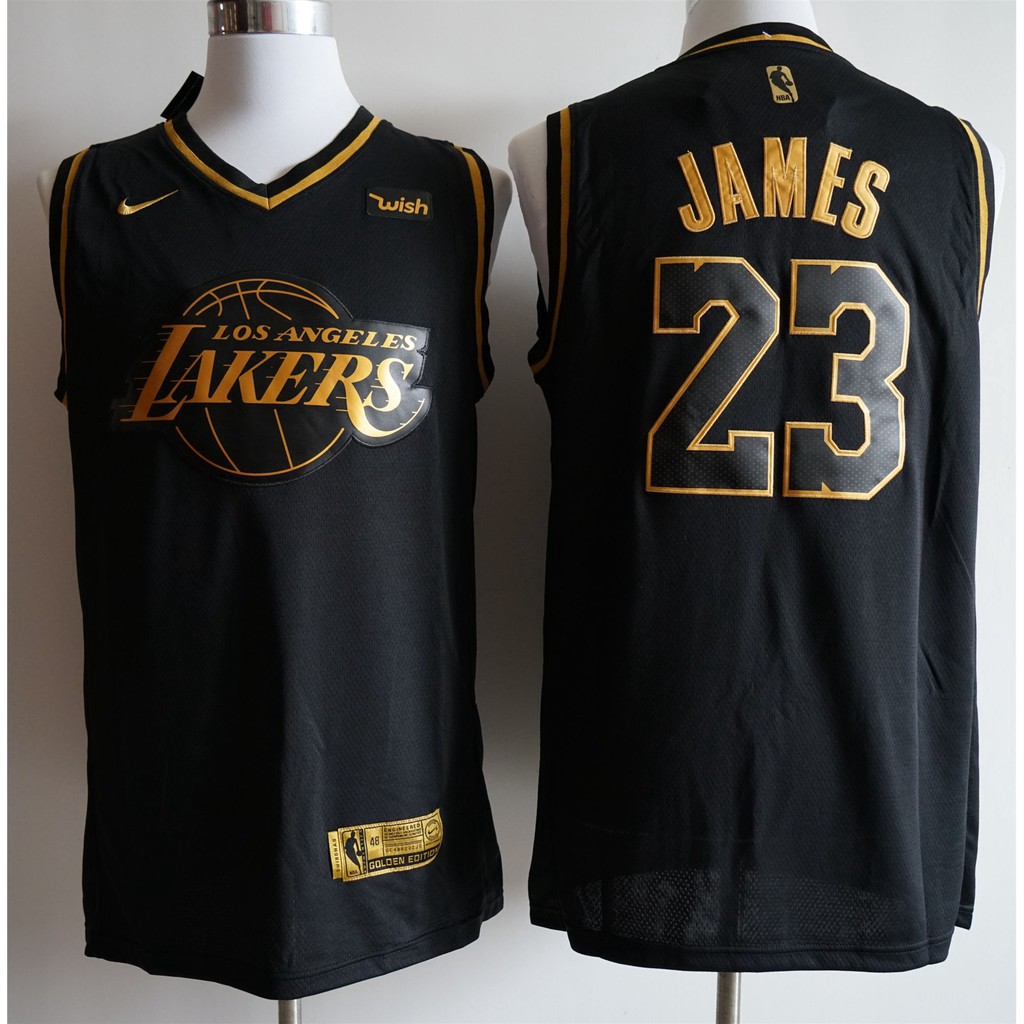 black and gold lebron james jersey