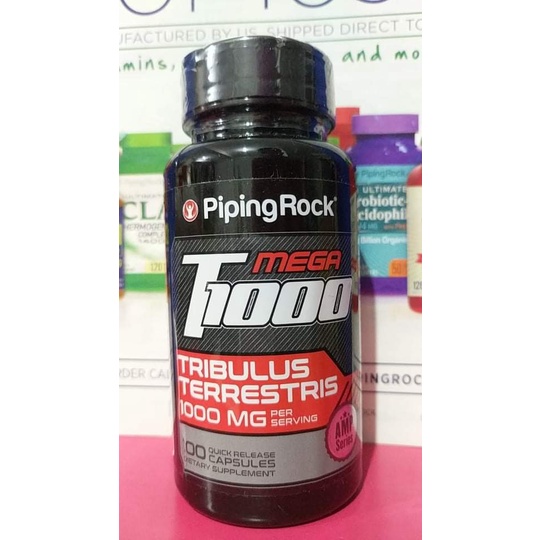 Tribulus Terrestris Extract 1000mg 100 capsules Piping Rock | Shopee ...