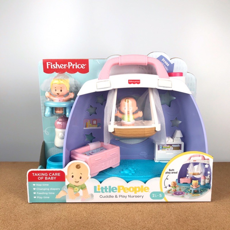 little people cuddle and play nursery