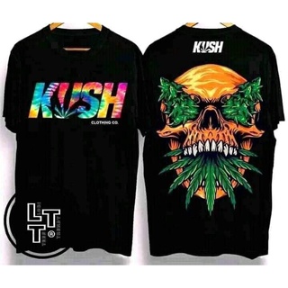 KUSH COLORED  420 FRONT DESIGN（skull head）smoke 100% cotton t shirt Tee sport hiphop tshirt Cotton #1