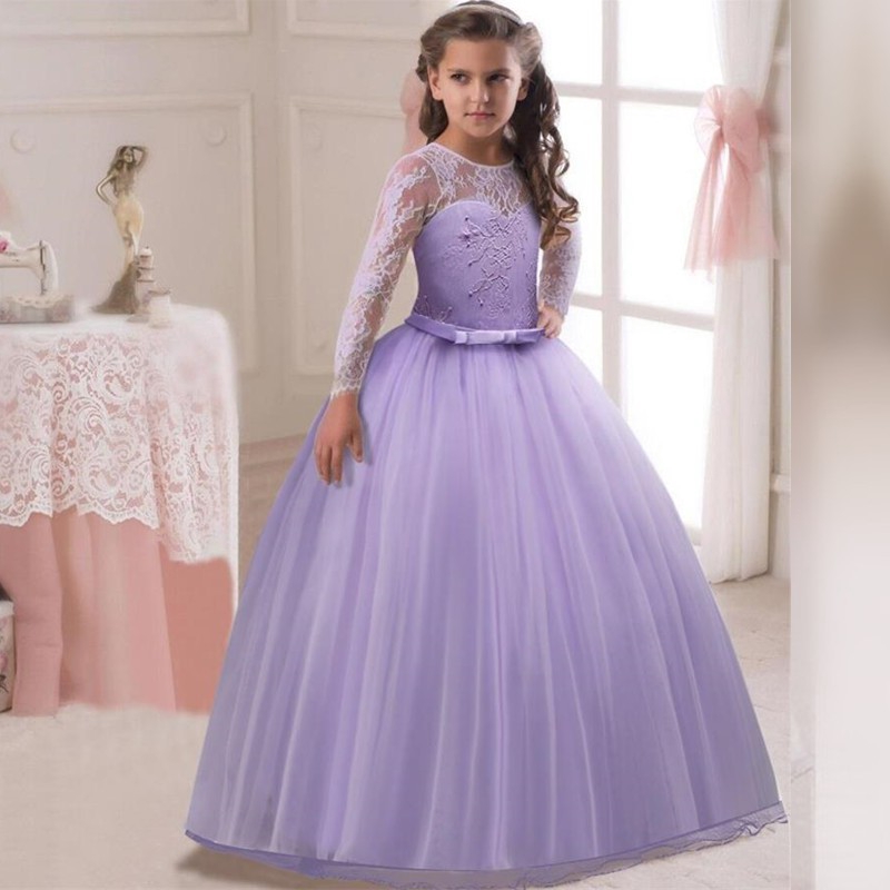 girls purple summer dress