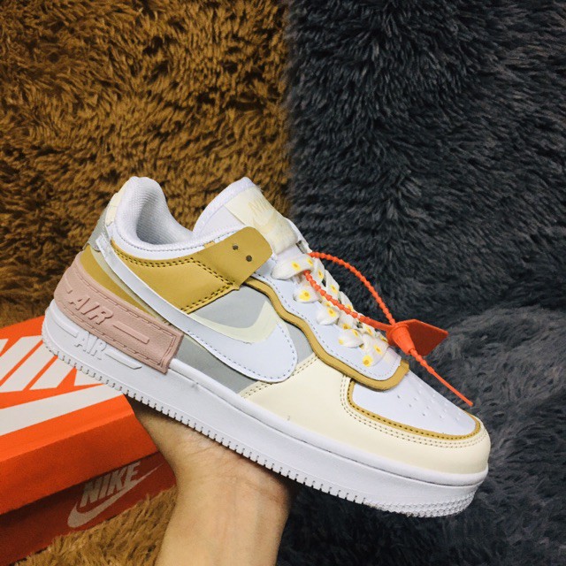 nike wmns air force 1 shadow beige womens pale ivory