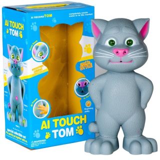 AI Touch Talking Tom Cat Record Sounds Kids Toy Gift Ideas