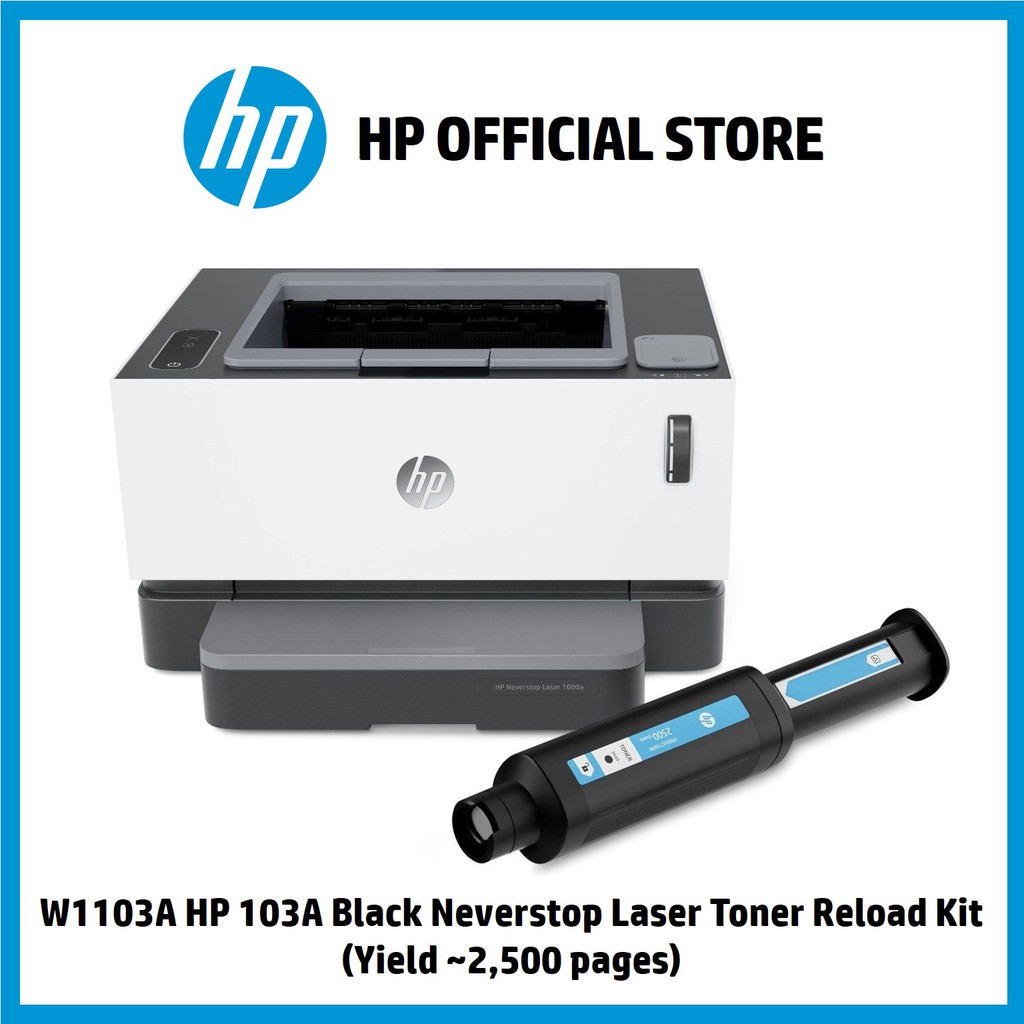 Hp neverstop laser 1000a не печатает