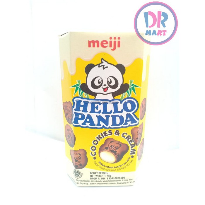 Meiji Hello Panda - Chocolate Biscuits With Milk Cream - 45gr | Shopee ...