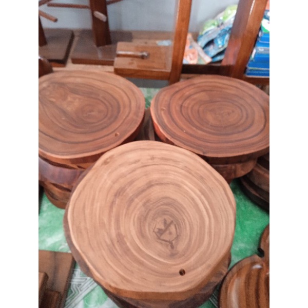 chopping board 5to6 inches round(magkuno wood) Shopee Philippines