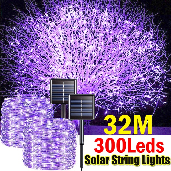 Solar String Fairy Lights Outdoor Waterproof 22M/32M 200 LED 300LED