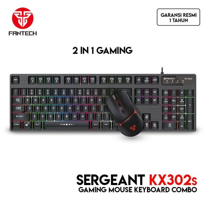 Fantech Keyboard Mouse Gaming Combo Bundle MAJOR KX302 | Shopee Philippines