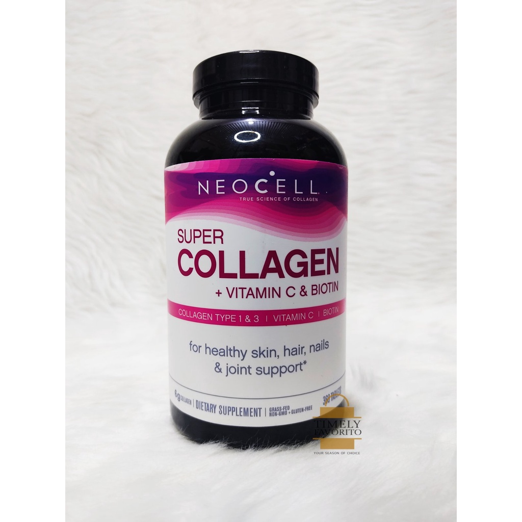 Neocell Super Collagen Vitamin C Biotin Tablets Shopee