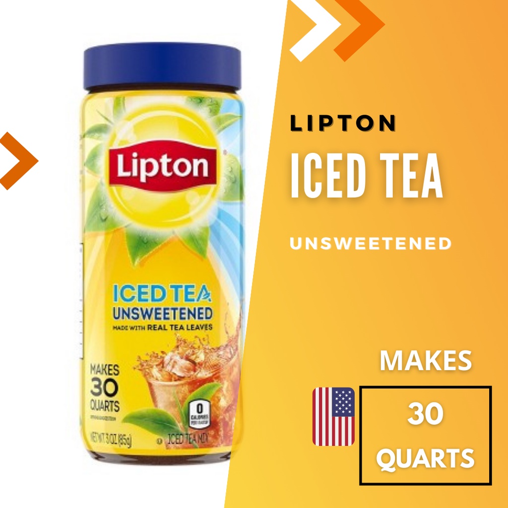 Lipton Iced Tea Unsweetened makes 30 Quarts 85g Shopee Philippines