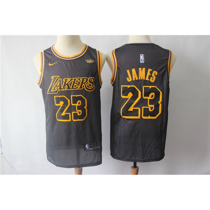 lakers lebron jersey black
