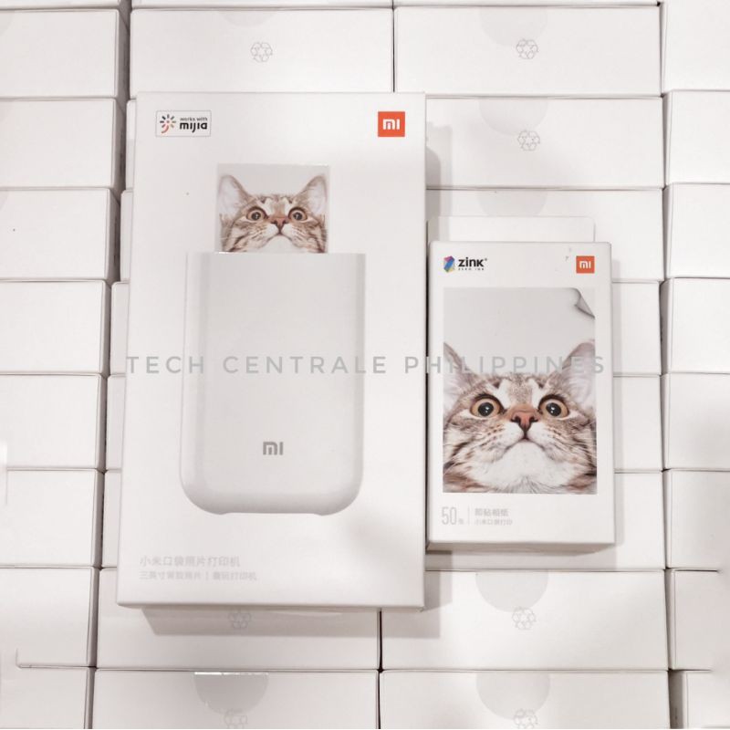 Xiaomi ZINK Portable Pocket Photo Printer bluetooth zero ink | Shopee ...