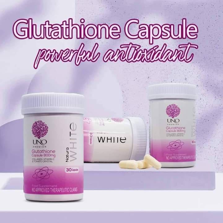 Uno Natura White Glutathione Capsules 800mg | Shopee Philippines