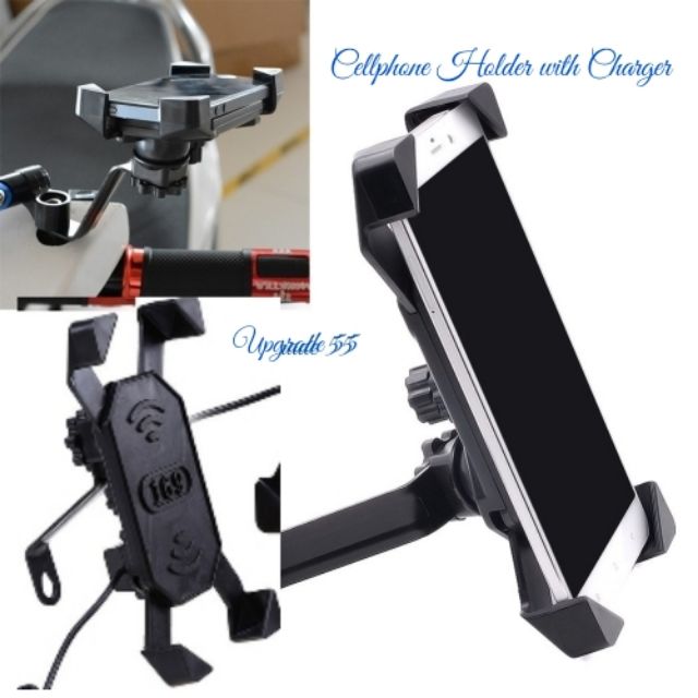 mobile phone holder for bike with charger