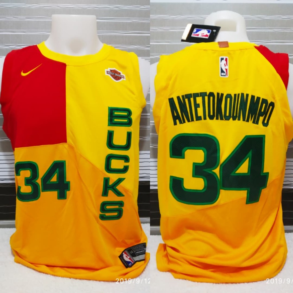 bucks jersey yellow