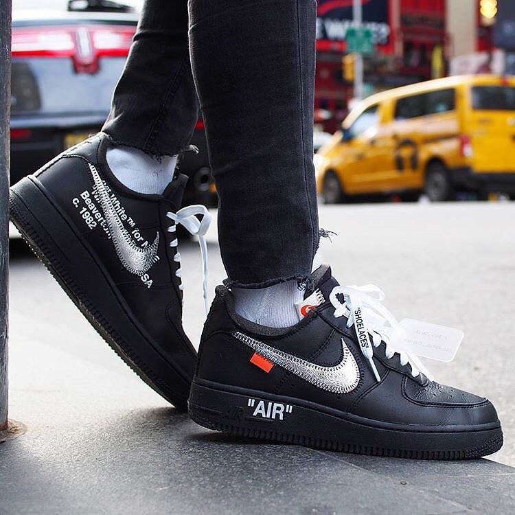 2019 New Nike Air Force 1 '07 Moma x Off White Black Shoes | Shopee  Philippines