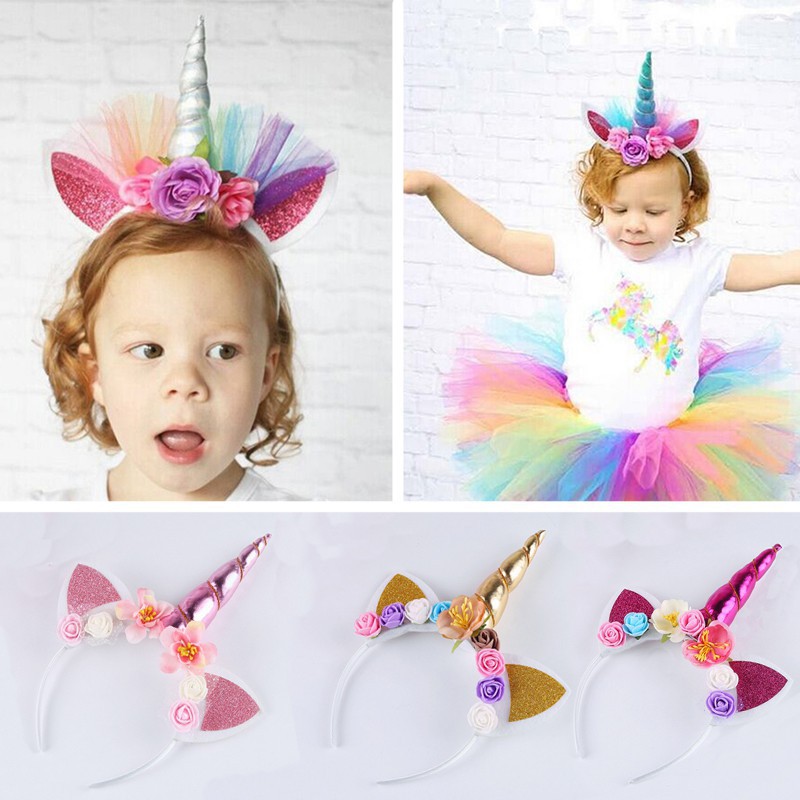 unicorn baby headband