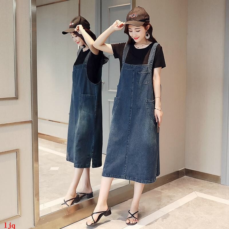 women's denim jumper dress