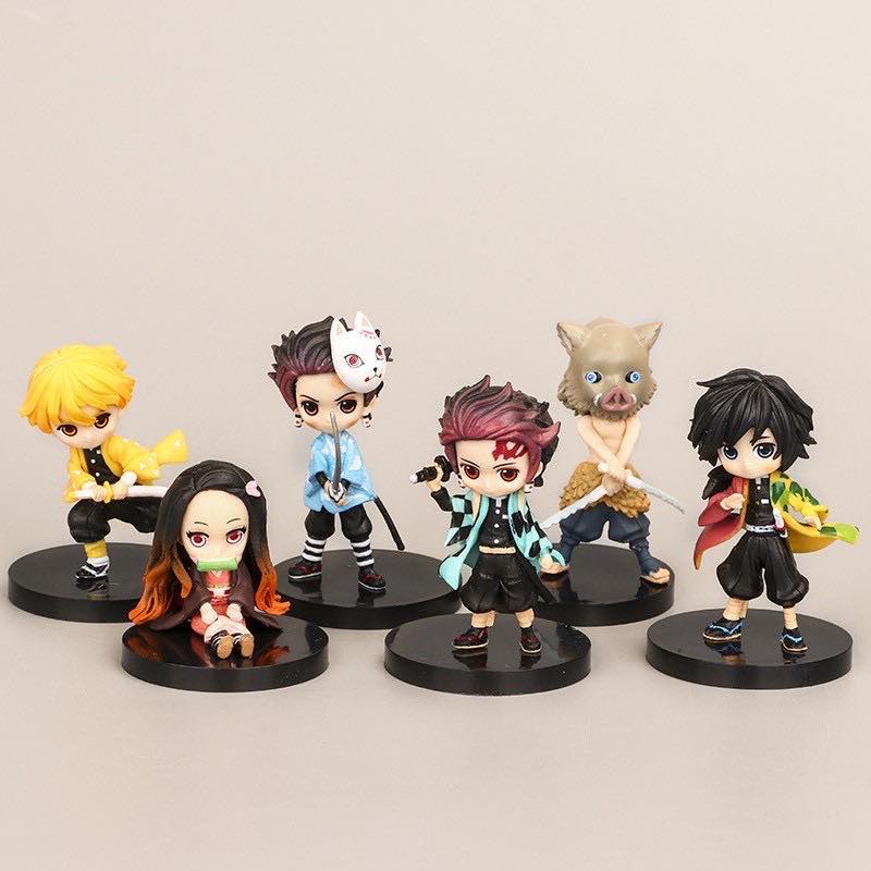 FIGURE SET DEMON SLAYER 6IN1 | Shopee Philippines