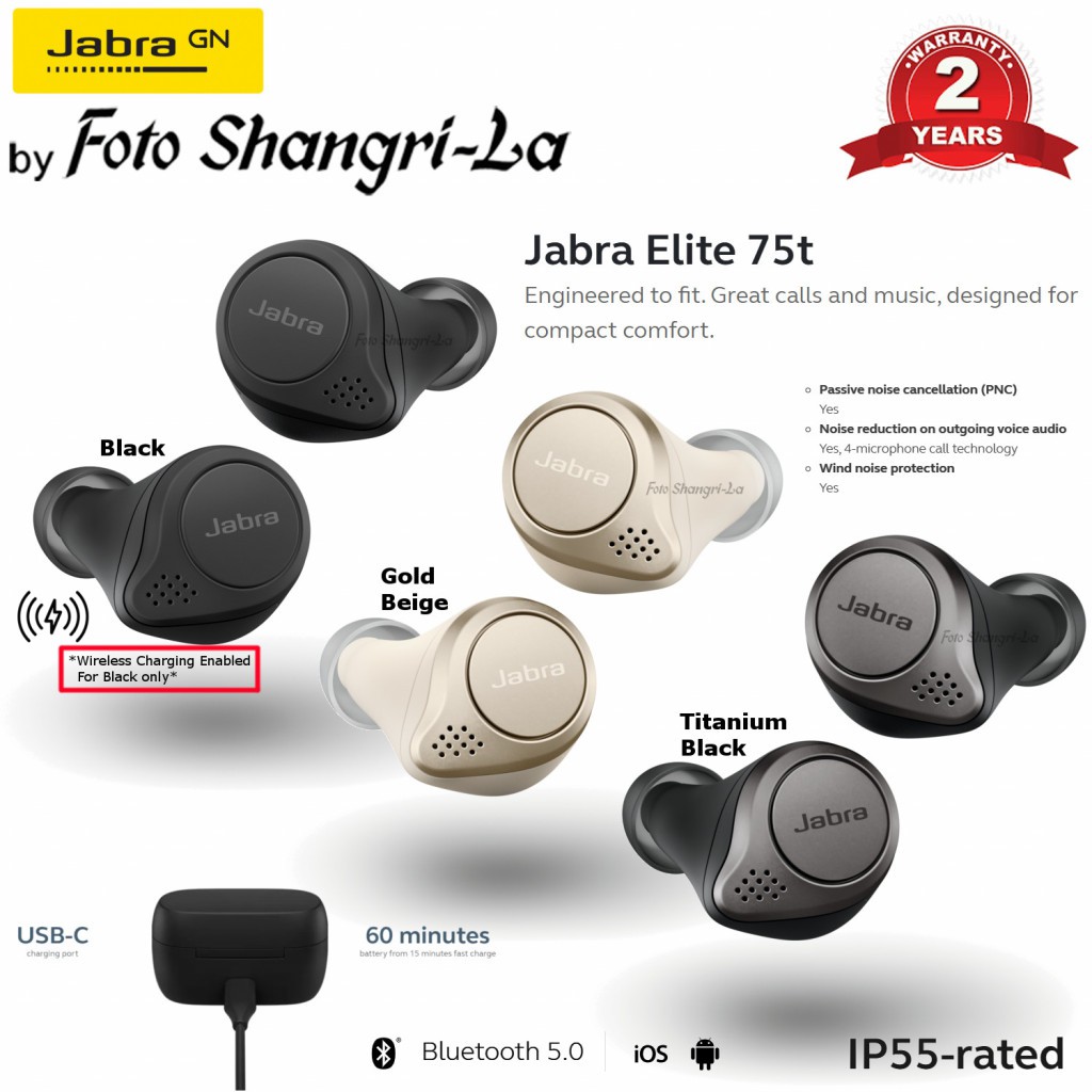 wireless charging case for jabra elite 75t