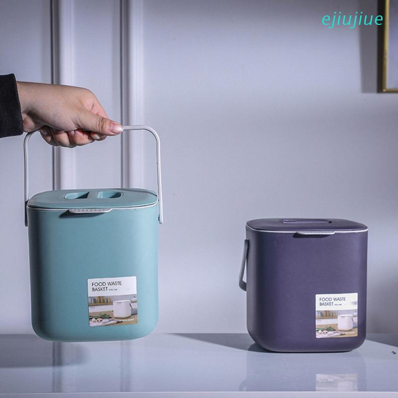 cc 2 Tiers Kitchen Compost Bin Odorless Compost Bucket with Carrying Handle Indoor Food Waste