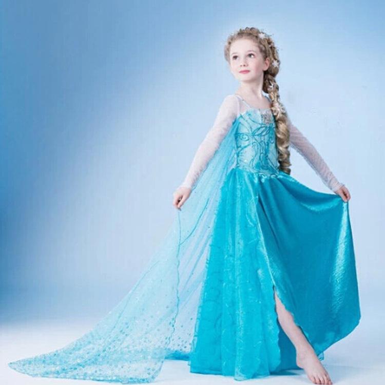 elsa dress with train