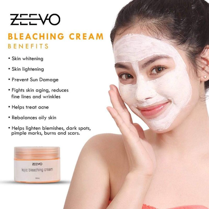 ZEEVO KOJIC BLEACHING CREAM + FREEBIE Shopee Philippines