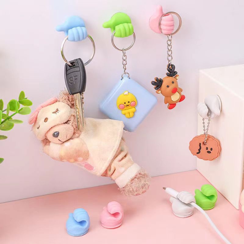 Creative Thumb Hook Wall Seamless Hook No-Punch Sticky Hook ...