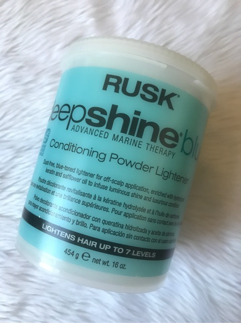 Rusk Deep Shine Blue Lightener Powder Hair Bleach Set Repack