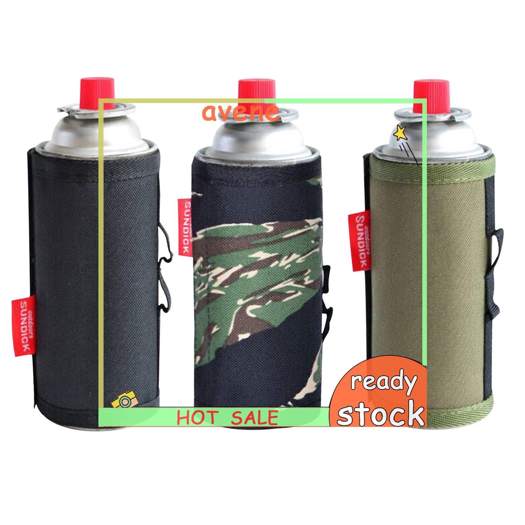 Long Gas Canister Cover Outdoor Camping Fuel Cylinder Tank Protective