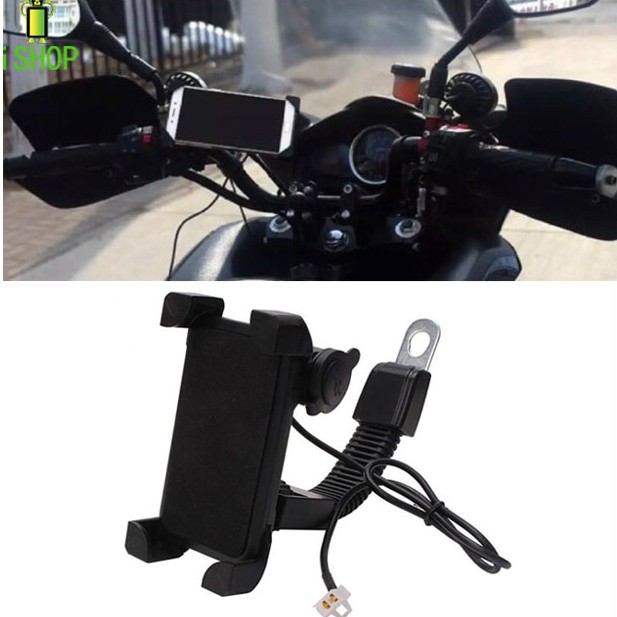 mobile phone holder for bike with charger