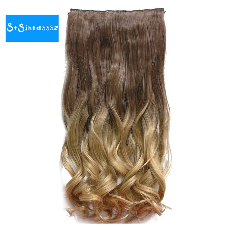 dip dye synthetic hair extensions