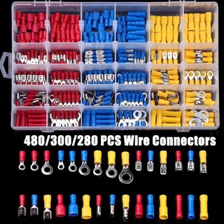 Details about   Electrical Connectors Wire Terminals Crimp W/ Sleeves 315pcs Practical 