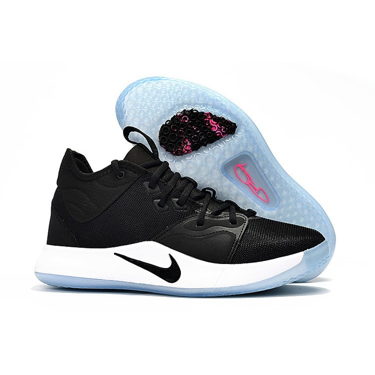 paul george 3 black white