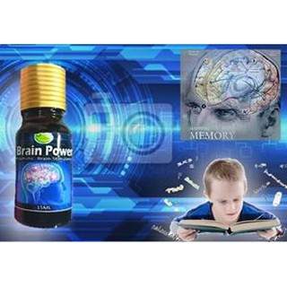 Brain Power Oil Pretty Tins Organc Memory and Focus Enhancer Oil