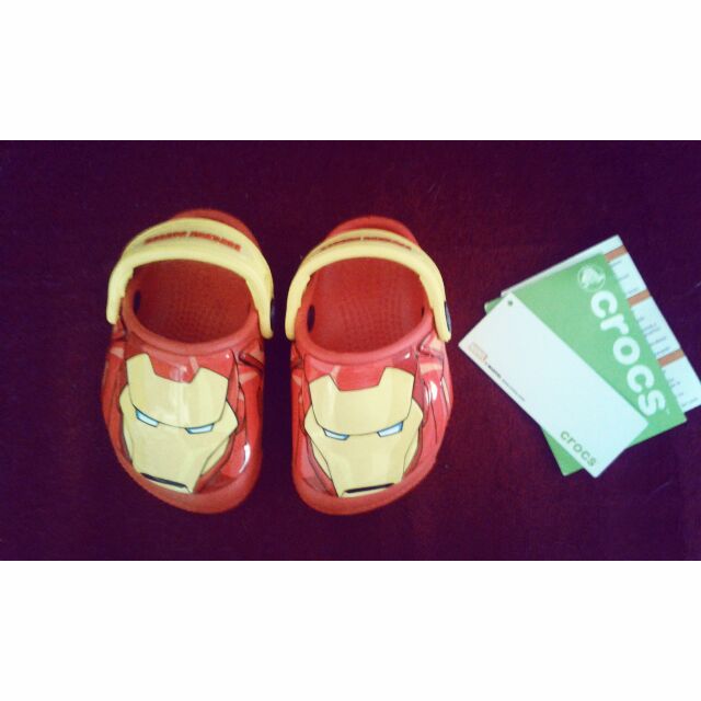 crocs iron man light up