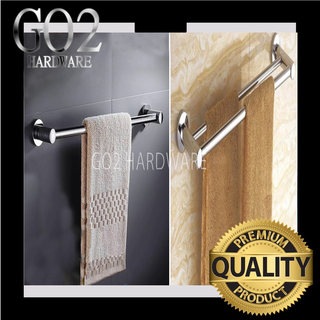 Bathroom Towel Rack Stainless Steel Towel Holder Bar Single and double